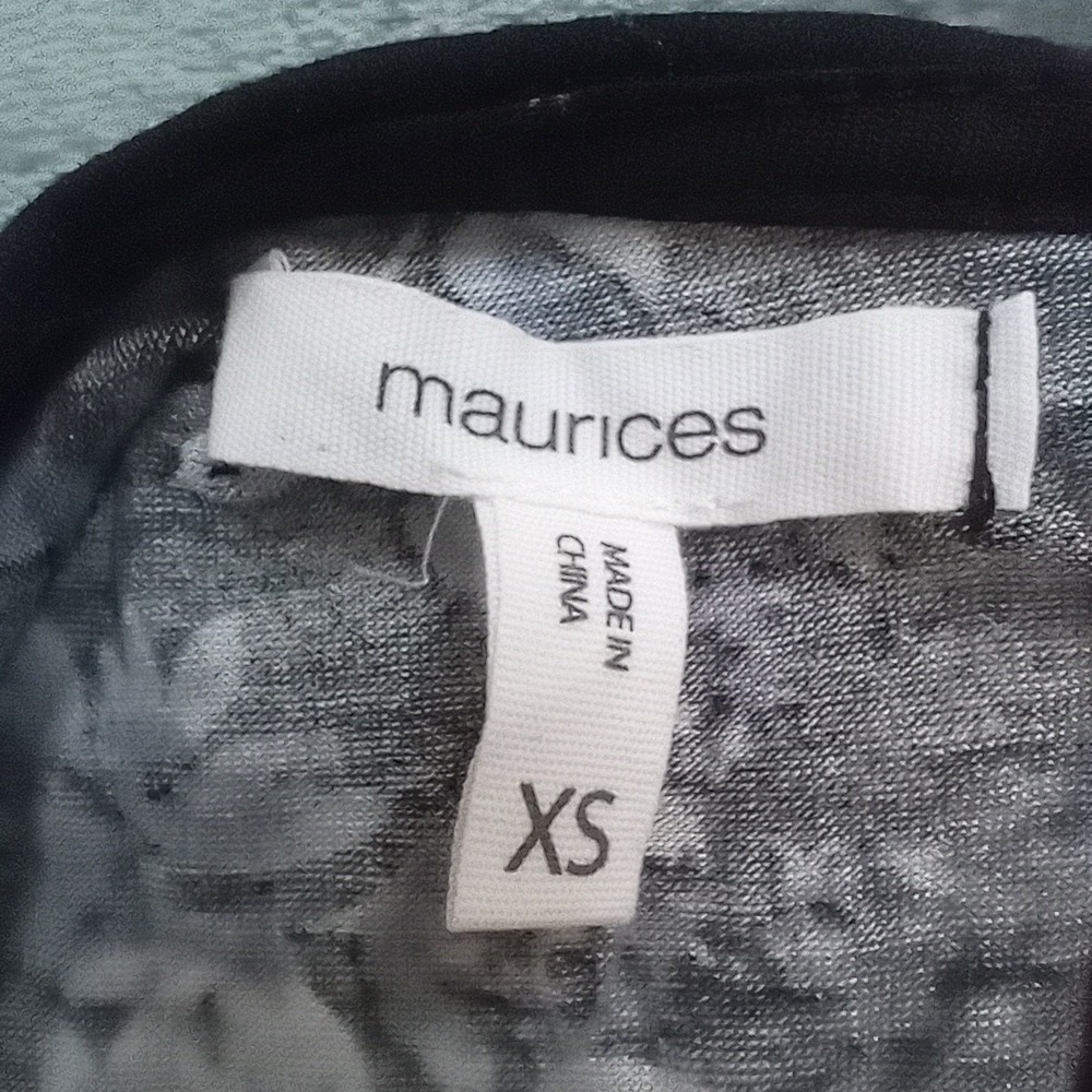Maurices Mini Dress Womens XS Black Floral Sleeveless Lightweight Summer Casual - Picture 10 of 16